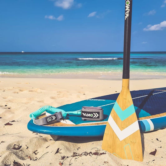 Carbon-Fiberglass Adjustable Paddle with ABS Edge - Bamboo
