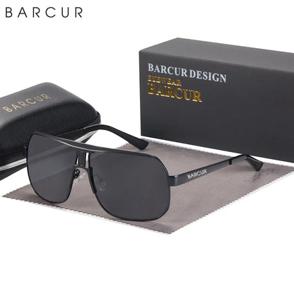 BARCUR Polarized Sports Sunglasses for Men Fashionable Fishing Driving Hiking and Outdoor Eyewear UV400 Protection Gradient Lenses