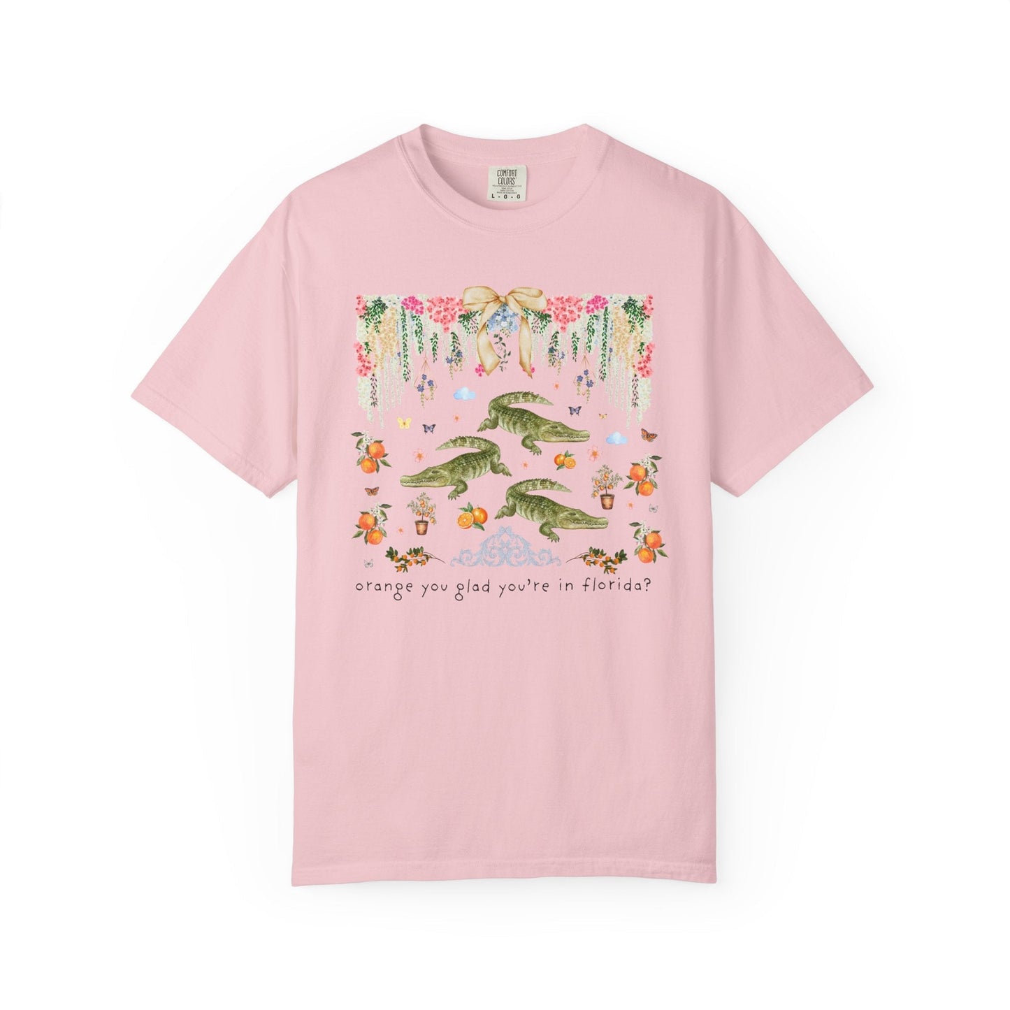 Floral Florida Alligator Tee Shirt