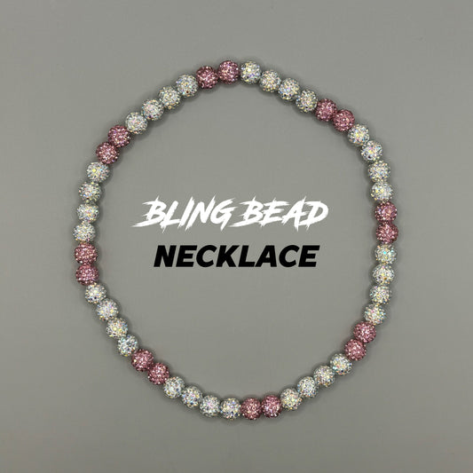 RAD - Bling Bead Necklace (Pink/Whites)